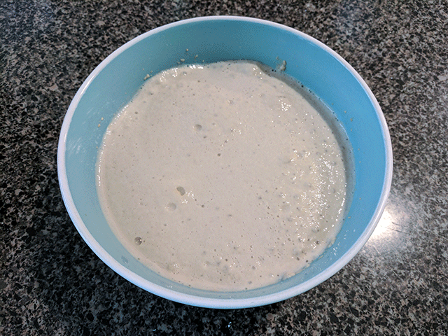 activated yeast in a bowl