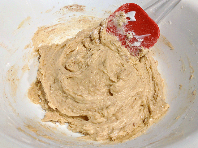 Snickerdoodle batter with flour