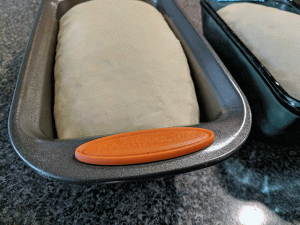 dough finished rising in pan