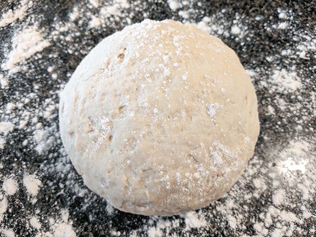 ball of focaccia dough