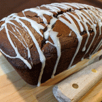 Chocolate Bread with Marshmallow Glaze