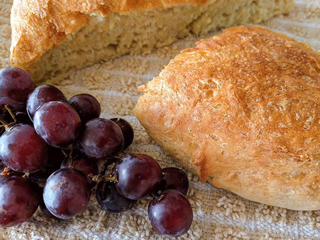 simple no-knead peasant bread