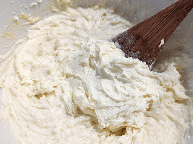 mixed rice flour dough