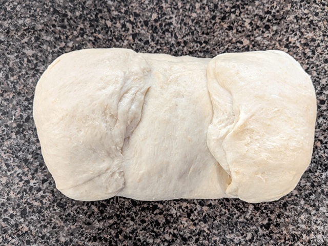 super soft sourdough sandwich bread dough edges folded in