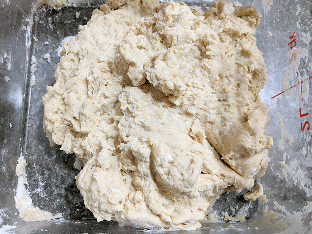 Sourdough Maple Oat Sandwich bread dough autolyse