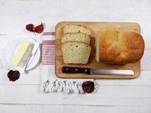 super soft sourdough sandwich bread on cutting board
