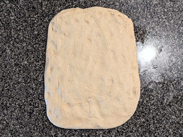 sandwich fold whole wheat dough