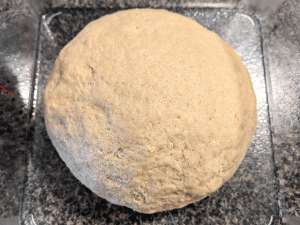 whole wheat dough round