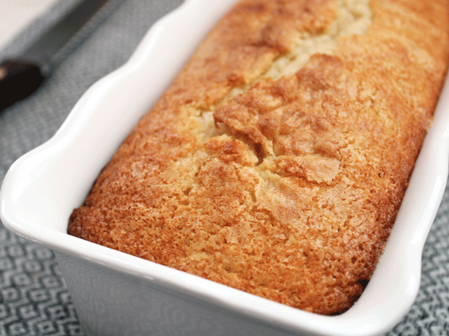 simple vanilla sweet bread in pan