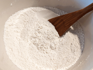 dry ingredients for vanilla sweet bread