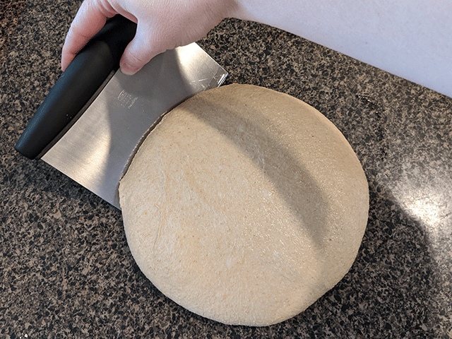 shaping whole wheat dough
