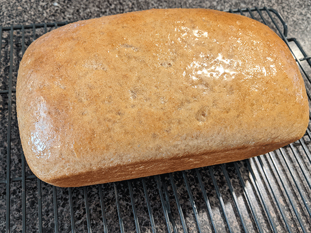 honey wheat and rye sourdough sandwich bread