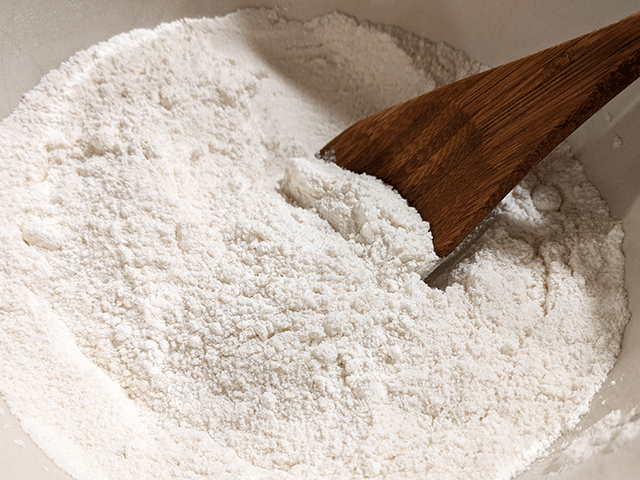 dry ingredients for almond joy bread