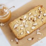 honey almond flour bread gluten free on parchment paper