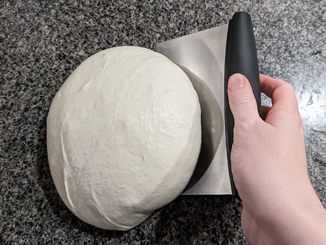 shaping Naturally-Leavened Cold-Proof Artisan-Style White Sourdough Bread
