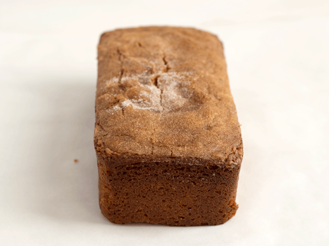 A loaf of cinnamon quick bread for How to Wrap Quick Bread for Gifting