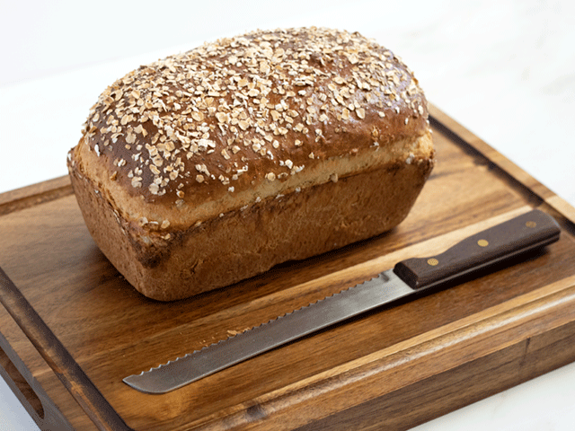 simple honey oat sandwich bread