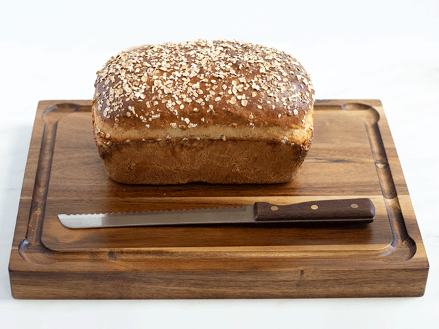 simple honey oat sandwich bread
