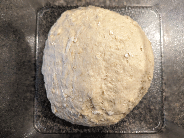 cinnamon swirl maple oatmeal raisin bread dough