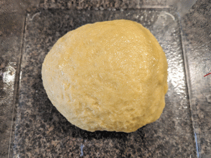 braided egg bread challah dough round